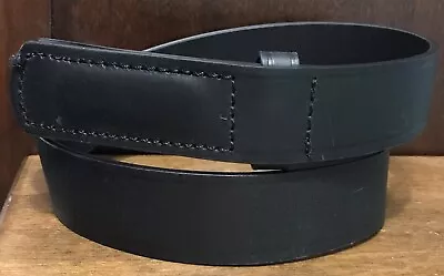 CiNTAS No Scratch Black Leather Mechanics Work Belt (13735) USA Sz L 1-3/8”Wide • $12.95