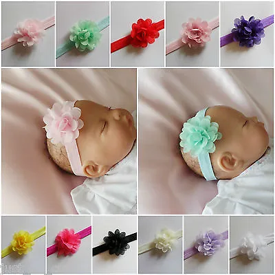 £1.25 • Buy Girls Baby Kids Children Headband Hair Accessories Small Chiffon Flower 