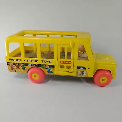 Fisher Price Little People Vintage 1965 Yellow School Bus Part Wood 192 • $14.40