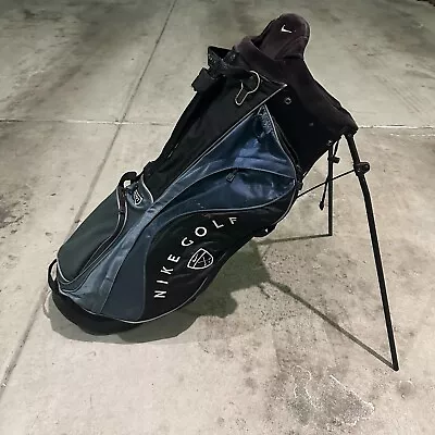 Nike Golf Stand Bag Izzo Dual Strap Shoulder Carry Golf Bag Vintage Blue/ Black • $80