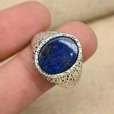 Latest Lapis Lazuli Handmade 925 Sterling Silver Men's Popular Ring All Size D46 • $17.43