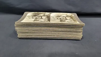 Lot Of 32 UNDERWOOD & UNDERWOOD STEREOVIEW CARDS People And Others • $120.53