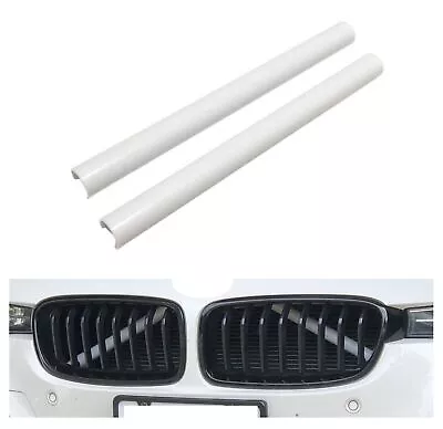 2PCS White Grill Bar V Brace For BMW F30/F31/F32 Front Grille Trim Strip-Cover • $17.99