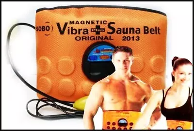 Magnetic Sauna Belt Fat Burner Vibrate Massage Slim Waist Belly Weight Loss Belt • $68.99