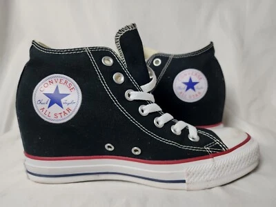 $143.20 • Buy Converse Women 9 Chuck Taylor All Star Lux Hidden Heel Wedge Black 547198F