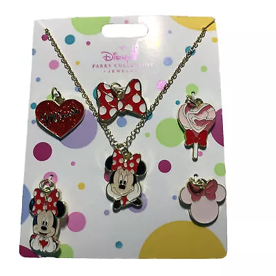 Disney Parks Minnie Mouse  6 Charms Necklace • $19.95