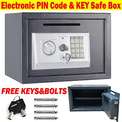 £36.80 • Buy 16L Large Electronic Password Security Safe Money Cash Deposit Box Office Home