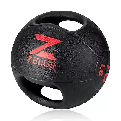 Medicine Ball With Dual Grip| 10/20 Lbs Exercise Ball |Weight Ball With • $72.19