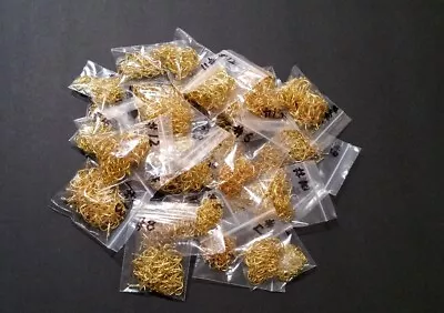 100 Pcs/Lot Of  Carbon Steel Off Set Gold Fishing Hooks ~ US SHIP !! • $9.75