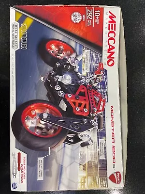 Meccano - Ducati Monster 1200s 292 Pieces - Used Boxed Instructions Included.  • £0.99