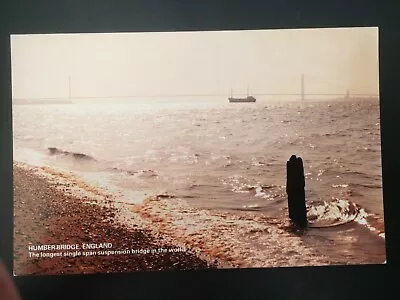£1.35 • Buy Humber Bridge Single Span Suspension Yorkshire Overview Hessle Postcard Unused