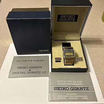 Vintage Seiko Digital Quartz LC Watch A159-4019G • $26