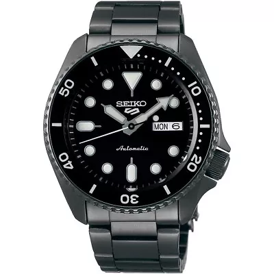 $182.99 • Buy Seiko 5 Sports Men's Automatic  Gunmetal Finished Bracelet Watch 43mm  SRPD65 
