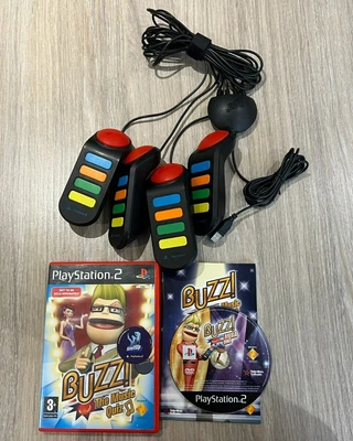 £13.95 • Buy Playstation 2 Buzz USB Wired Buzzers Controllers And The Music Quiz Game