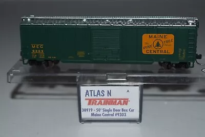 N Scale Atlas 38919 Maine Central 50' Single Door Boxcar 9303 C42135 • $17.99