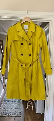 Principles Mustard Yellow Trenchcoat Size UK 14 • £15