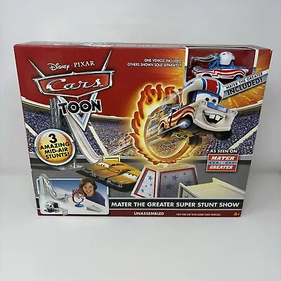 Disney Pixar Cars Toon Mater The Greater Super Stunt Show Race Track • $179.88