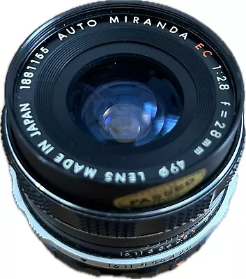Auto Miranda Ec 28mm 2.8 Lens For  35mm Film Cameras • $25