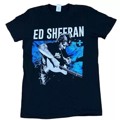 Ed Sheeran T Shirt Small Black Tour Tee Pop Gildan Concert T Shirt Graphic • £22.50