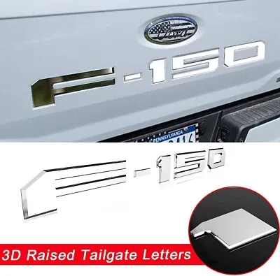 3D Raised Tailgate Insert Letters Decal Fit For 2021-2023 2024 F150 Model Emblem • $21.99
