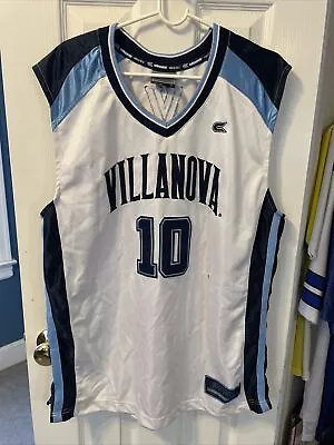 Villanova Wildcats Basketball Colosseum Athletics Men’s White Jersey Size Large • $25