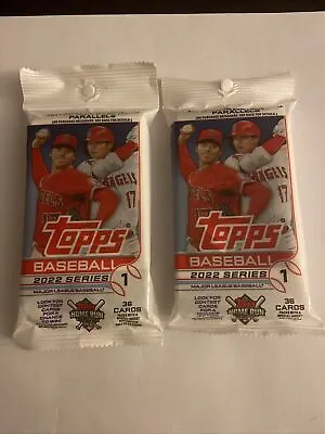 2 Pack Lot 2022 Topps Series 1 Baseball Value Pack 36 Cards Per Pack New Sealed • $14.99