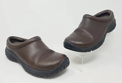 Merrell Womens Encore Nova 2 Leather Slip On Clogs Brown Size 8 • $30.95