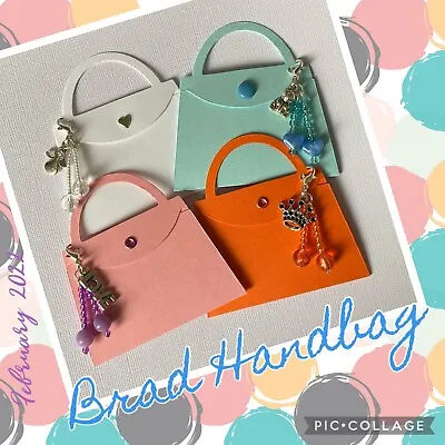 Handbag Bag Die Cuts Princess Theme Beads With Crown Angel Teddy & Crown Charms • £2