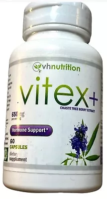 Vhnutrition Vitex+ Hormone Support 60 Capsules Chaste Tree Berry Extract • $9.99