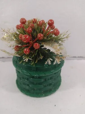 Vintage Jasco Festive Candle Basket Bayberry Scented Candle NEW • $12.99