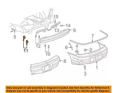 GM OEM Rear Bumper-Impact Bar Stud Plate 22598028 • $17.84