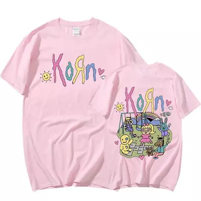 Korn Rock Band Music Album T Shirt Women Men Vintage Metal Gothic Plus Size T-Sh • $35.20