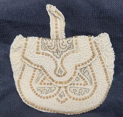 Vintage Antique Small Beaded Handbag Purse Made In France Clutch • $44.95