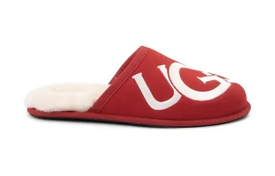 Men's UGG Scuff Logo Slippers 1101324/SRCR Samba Ted/Cream Chiristmas Size 8-13 • $44.99