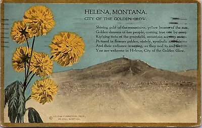 PC Helena MT City Of The Golden Glow 1920 Vintage Postcard • $1.99