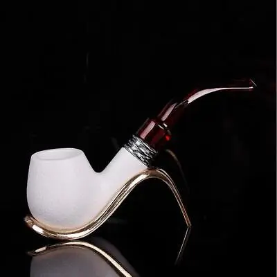 New Meerschaum Enchase Smoking Pipe Tobacco Cigarettes Cigar Pipes Gift Durable • $8.90