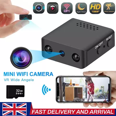 WIFI Mini Camera HD1080 IP Motion Night Vision Surveillance Security Video Cam S • £11.75