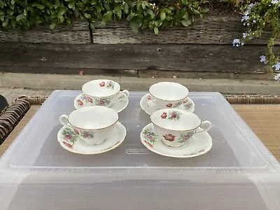 Set Of 4  Gold Trim Footed Tea Cup And Saucer Set Made In Occupied Japan • $25