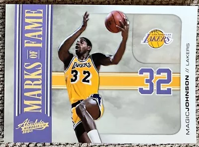 Magic Johnson 2010-11 Absolute Memorabilia Marks Of Fame #’D /399 #1 Lakers ESE • $8.09