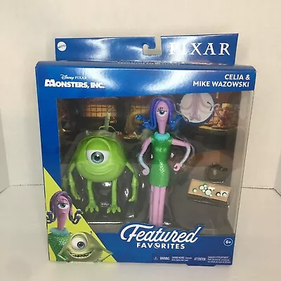 Mattel Disney Pixar Monsters Inc Celia & Mike Wazowski Featured Favorites NIB • $7.29