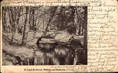 Antique Postcard A Cool Retreat Milton-On-Hudson NY  1905 • $3