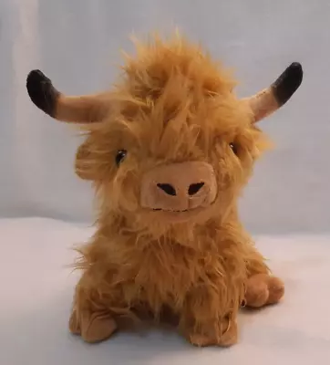 Highland Cow Light Brown 10  Seated Plush Soft Toy • £2.99