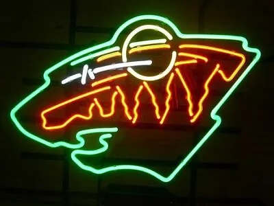 New Minnesota Wild Hockey Beer Bar Neon Light Sign 24 X20  • $220.49