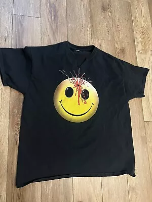 Vintage Nirvana Smiley Face Headshot Double Sided Shirt Distressed XL • $2