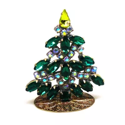 Czech Rhinestone Standing Christmas Tree Decoration* - FREE SHIPPING • $22.90