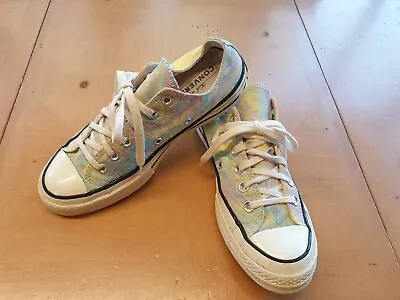 Converse All Star Chuck Taylor Women's Girl's Pastel Swirl Low Trainers Size 5.5 • £0.99