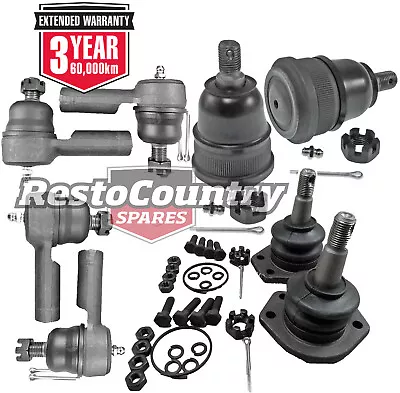 Holden Tie Rod Ends + Ball Joints Set HG HQ HJ HX HZ WB NEW Greaseable • $165