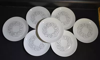 $32.18 • Buy Set Of 7 - Continental China Raymond Loewy Script - Germany - 7.5  Salad Plates