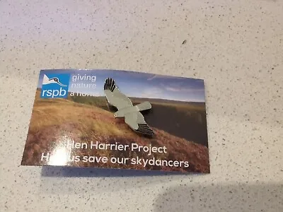 £22.50 • Buy RSPB Pin Badge Rare Hen Harrier Project