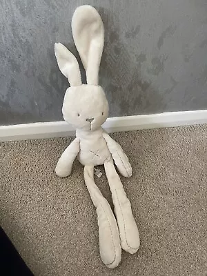 Mamas & Papas Cream Bunny Rabbit Plush / Comforter/ Soother / Hug Toy • £19.99
